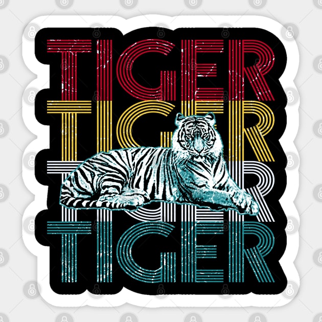 White Tiger Sticker by Mila46